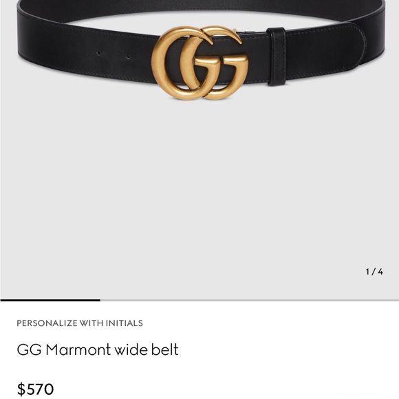 Gucci Marmont Belt with Gold Double G Buckle | 100% Authentic EUC Sz 8-12 - Picture 11 of 11